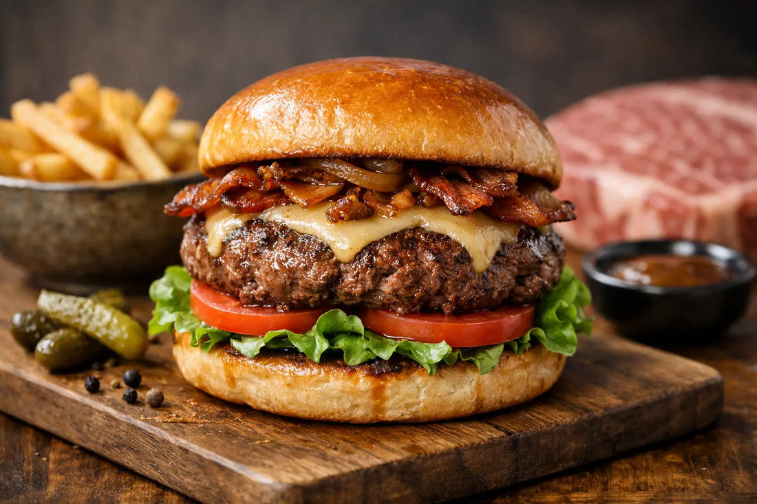 Review de hamburguesa de wagyu americano