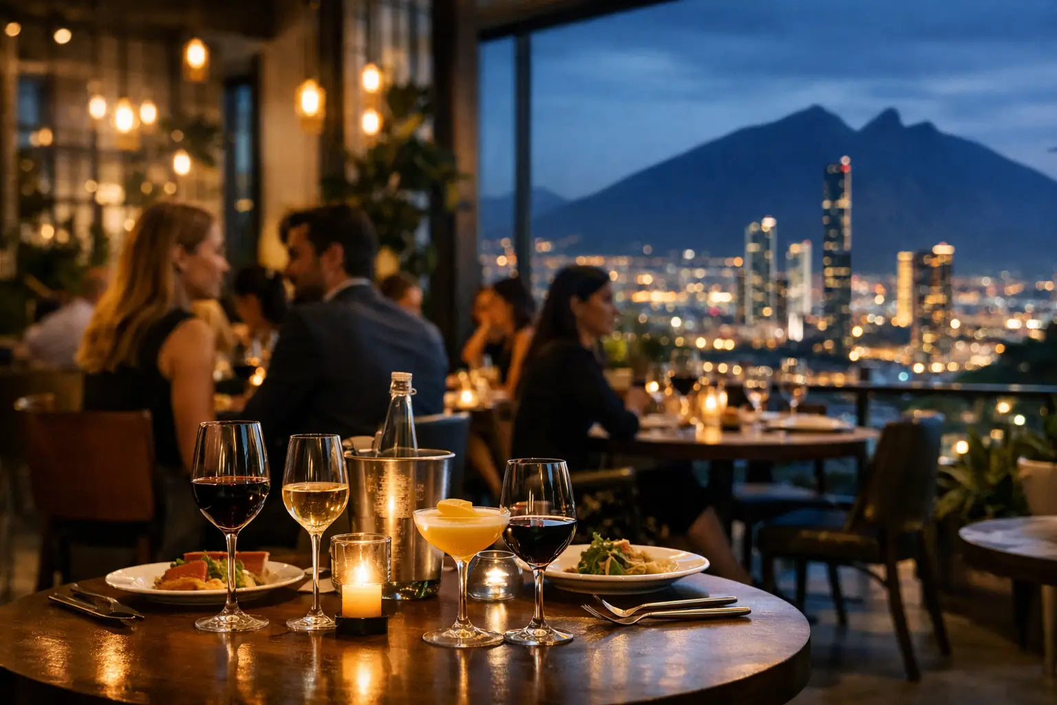 Restaurante con ambiente cosmopolita en Monterrey