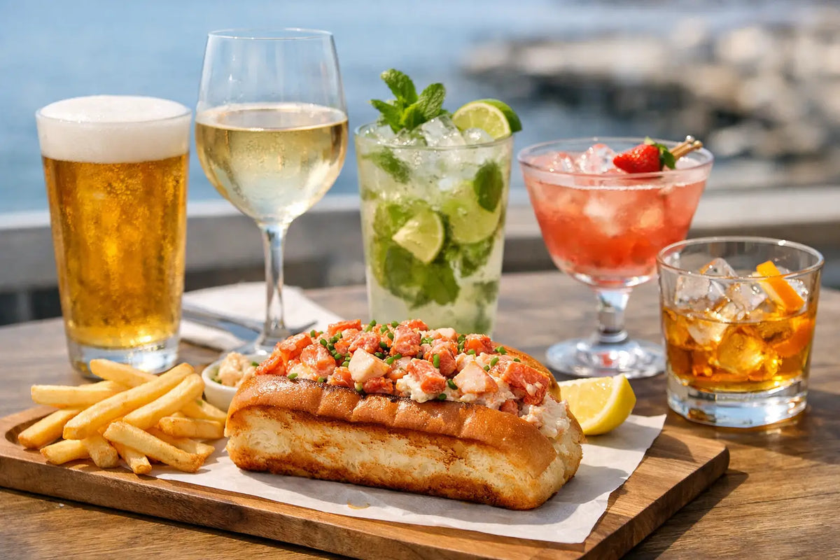 Mejores bebidas para lobster roll al pedir