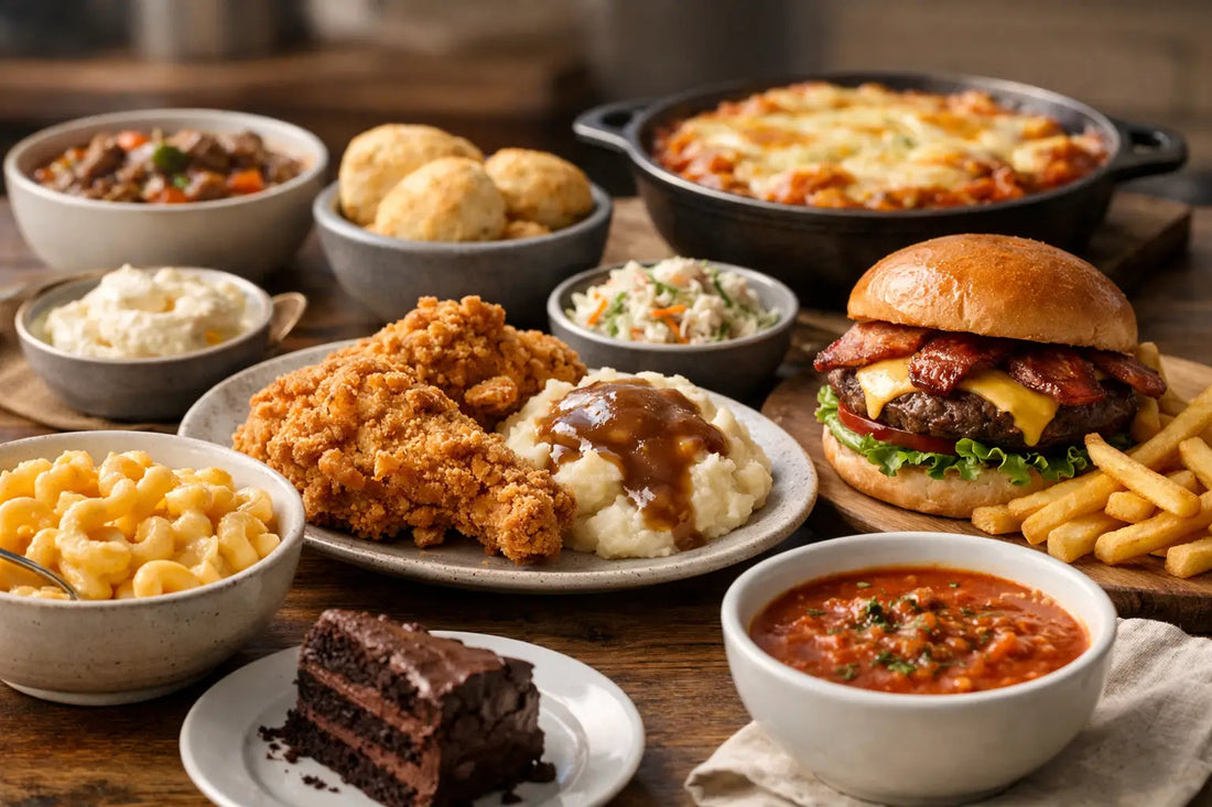 Guía de comida de confort para comer rico